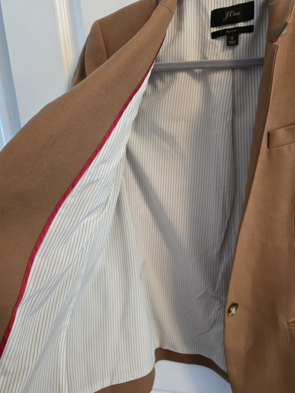 J. Crew Womens Camel Regent Blazer - Picture 2 of 5